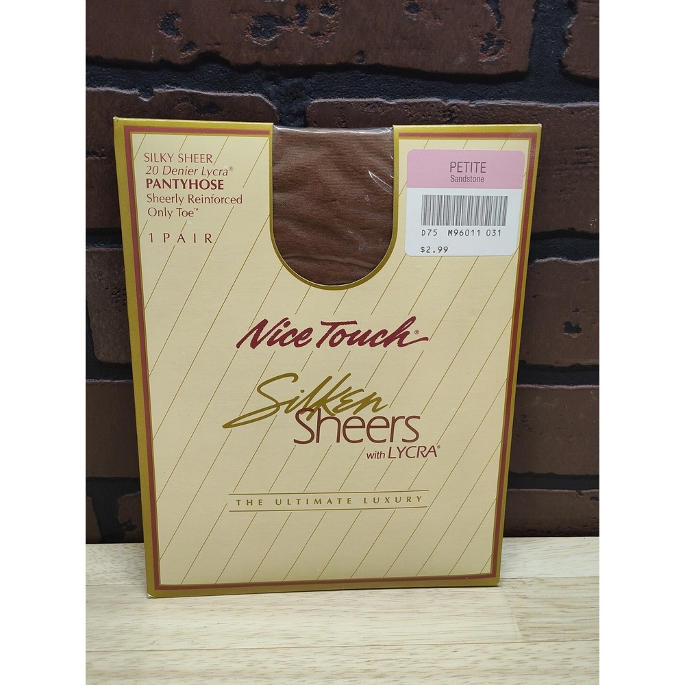 NEW Nice Touch Silken Sheers Pantyhose, Petite, Sandstone